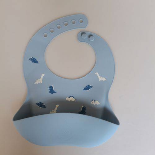 Blue Dino Bibs