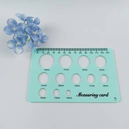 Silicone measuring card