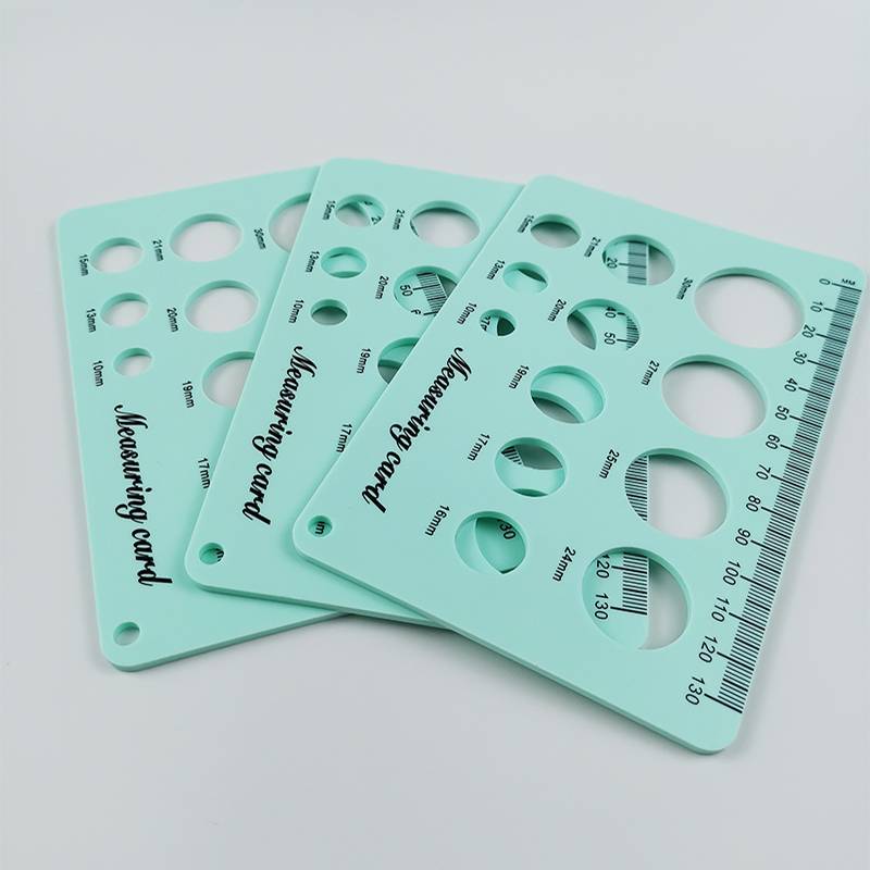 Silicone measuring card