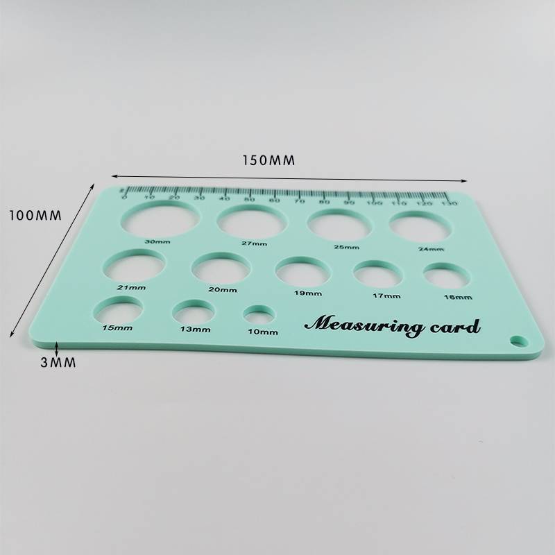 Silicone measuring card