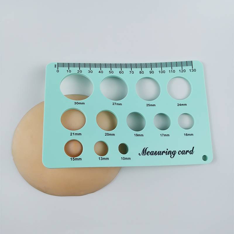 Silicone measuring card